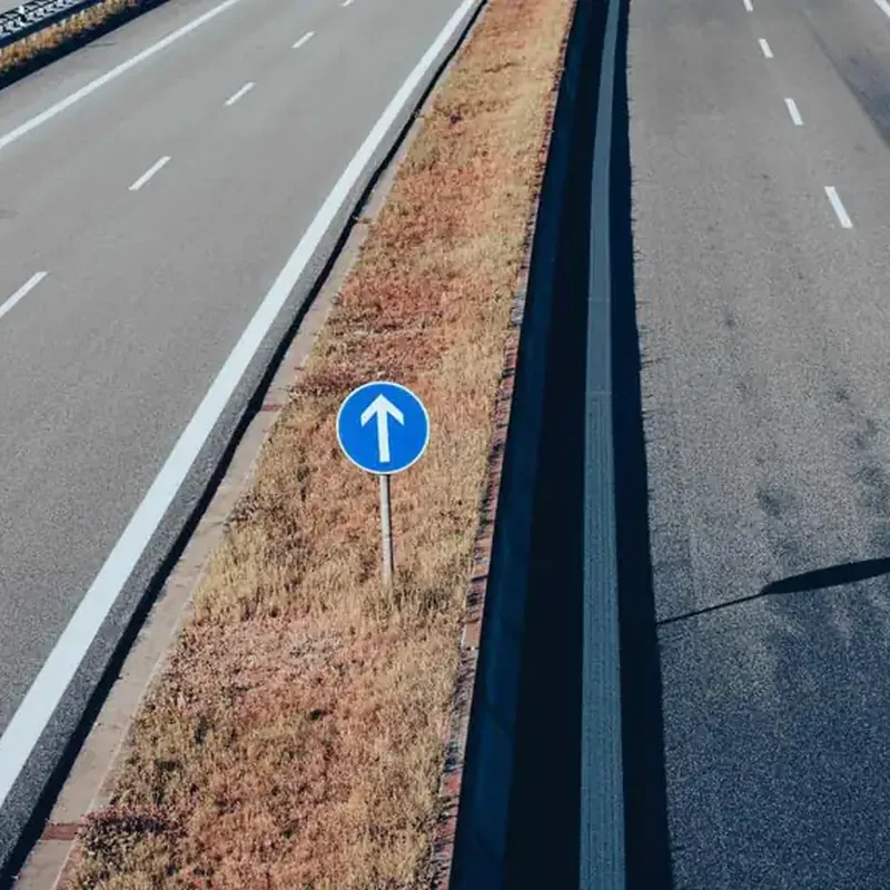 Twee routes naar hetzelfde doel, symbool voor dyslexie theorie examen opties
